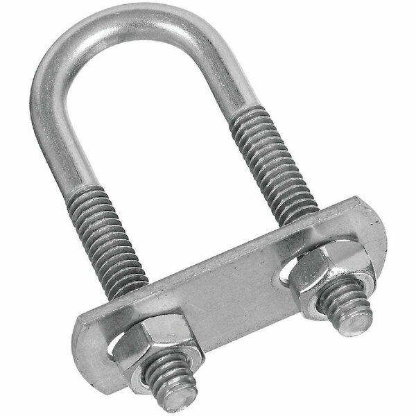 National 1/4 In. x 3/4 In. x 2-1/2 In. Stainless Steel Round U Bolt N222414